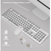 Backlit Keyboard and Mouse Wireless, Full Size, Quiet Input, Ergonomic