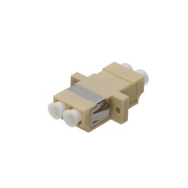 kenable LC MM Duplex Fibre Optic Patch Panel Mount Gland Coupler Multi Mode DX Beige