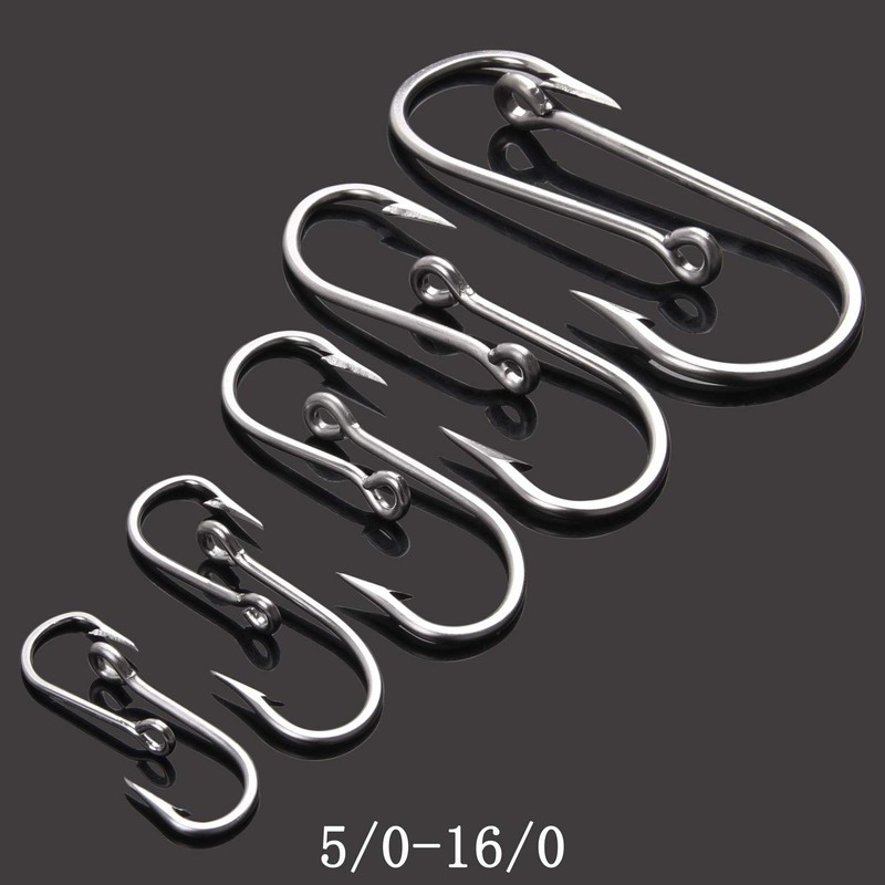 Saltwater Large Giant Shark and Alligator Fishing Hooks Stainless Steel