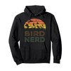Bird Nerd Retro Vintage Distressed Bird Watcher Watching Pullover Hoodie