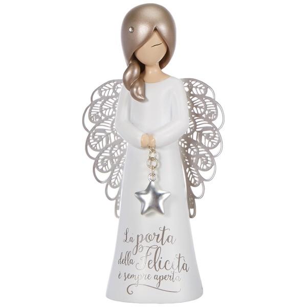 You Are An Angel Angel Figurine, Ceramic, White, 12.5 cm