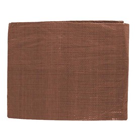 West Coast Paracord Waterproof Tarp - All Purpose Brown Poly Tarp - Heavy Duty Grommets Reinforced Edges for Camping, Tent Fly, Painting, Canopy, Cover (6 ft x 8 ft)