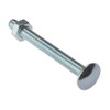 Carriage Bolt & Nut ZP M8 x 40mm Bag 10