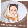 TEHAUX Reusable Face Makeup Practice Board Face Painting Mold for
