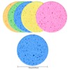 10 Pieces Face Wash Sponge, Natural Cellulose Face Cleansing Sponge