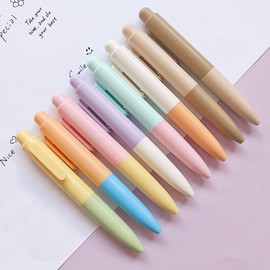 Moon Messenger 8 Pack Mini Gel Pens, 11.7cm / 4.61Inch, Smooth Writing and Quick-dry, Colorful Best Gift Pens, 0.5mm Black Ink Journaling Pen, Pens Office Supplies for Women & Men, Note Taking