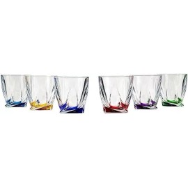 Bohemia Crystal T939320011(6) Six 11 Oz Whisky Glasses 6-Piece Set