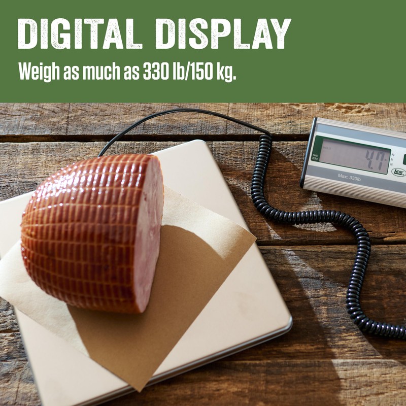 LEM Products 330 lb. Stainless Steel Digital Scale, Silver