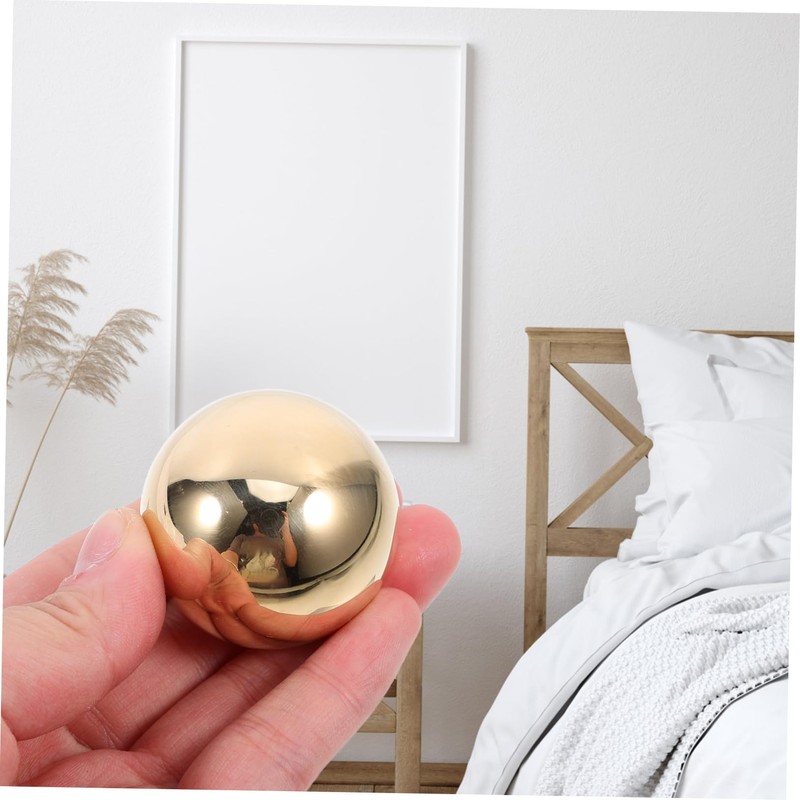Ipetboom 2pcs Brass Exercise Ball Copper Baoding Balls Chinese Health