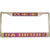 Omega Psi/Ψ Phi Da Bruhz License Plate Frame [Silver Standard