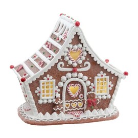 Kurt S. Adler Kurt Adler 7.87-inch Battery Operated LED Gingerbread House, Multicolor