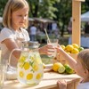 Yungyan Lemonade Pitcher with Lid 67.6 oz Clear Glass Water