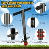Bulb Planter Tool - 33" Long Handle Sod Plugger Lawn