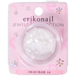 ビューティーネイラー ネイルアートパーツ えり子ネイルジュエリーコレクション ERI-221 乳白色 2φ
