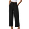 QINSEN Womens High Waisted Wide Leg Work Pants Wrinkle Free