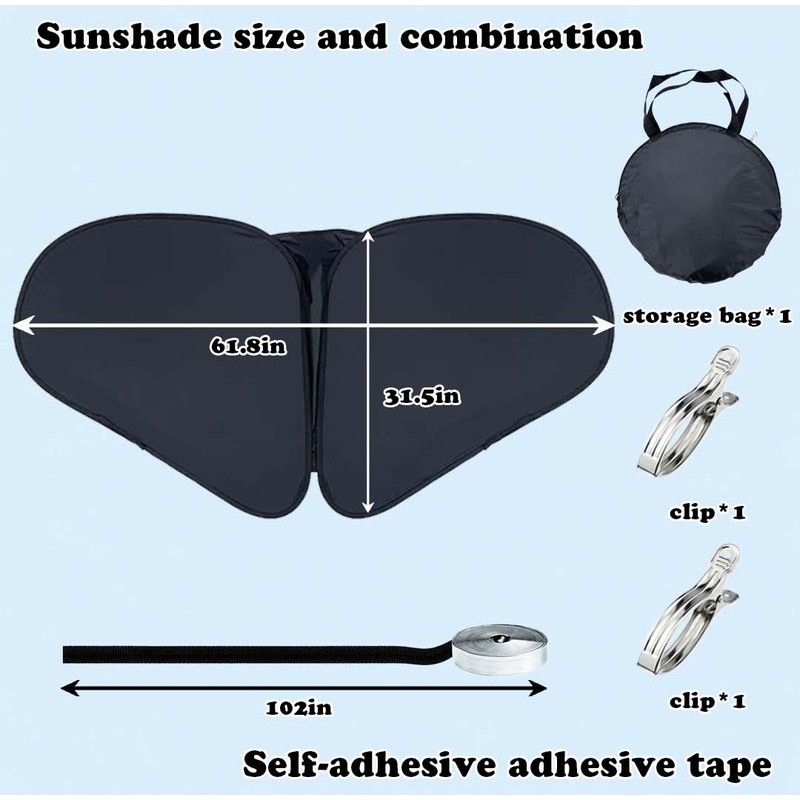 Desk Privacy Shade for Office Cubicles, 30.9in Foldable Cubicle Shield