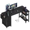 Lufeiya L Shaped Gaming Desk with Drawers & Storage Shelves,