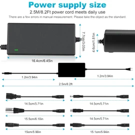 54.6V 2A Charger 7-in-1 Universal for 48 Volt Battery Charger Fast Charging for 13S Li-ion Battery