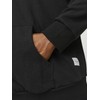 JACK & JONES Male Hoodie Plus Size Plain Hoodie, black