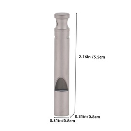 WHAMVOX Titanium Emergency Whistle with Lanyard Lightweight Survival Whistle for Hiking Camping and Outdoor Activities High Frequency Sound for Safety and Rescue