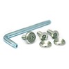 Stainless Steel License Plate Bolt (Silver) 3 Piece & Tool
