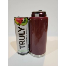 maars Skinny Can Cooler Stainless Steel 12oz Maars Koozie Coozie ( Rosewood Glitter )