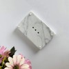 StonePlus Natural Smooth Real Marble Soap Dish/Facial Sponge Holder/Bathroom Makeup