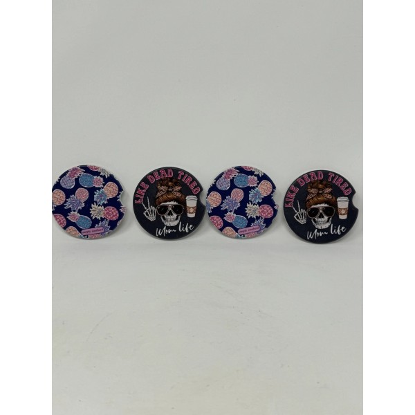 Simply Southern lot of 4 Simply Southern Car Coasters “Mom