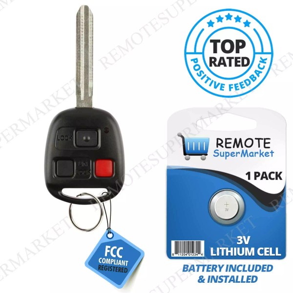 RemoteSuperMarket Replacement for 2010-2014 Toyota FJ Cruiser Remote Car Key