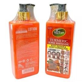 Veet gold Turmeric  Whitening Face & Body Lotion 500ml  Original [USA Stock ]