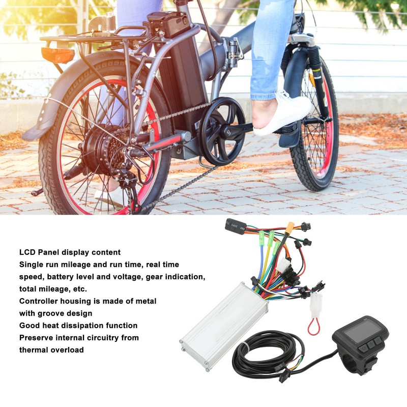 36V 48V 500W Scooter Controller LCD Panel Kit Electric Bicycle