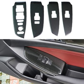 AOKIO Compatible with 2018 2019 2020 2021 2022 Honda Accord Accessories Door Window Switch Panel Cover Door Lock Control Button Trim (No Seat Heating Buttons)