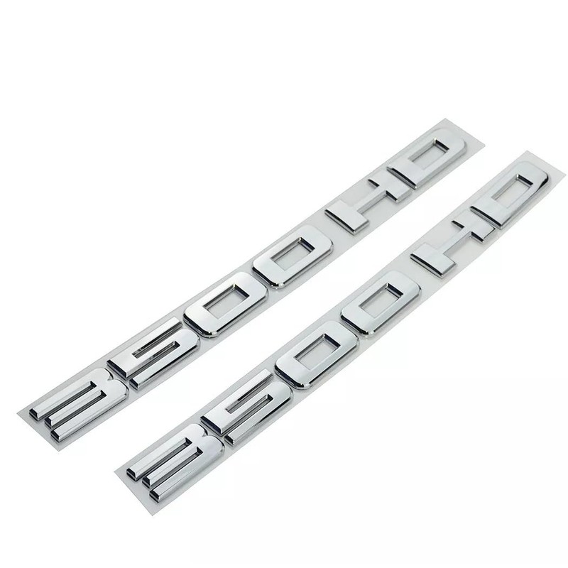 2pcs Matte Black 3500HD 3500 HD Nameplates Emblems Badges Plastic