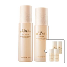 Nature Republic 안티에이징 미백주름개선 스네일 스킨+에멀전 (사은품 증정) Anti-Aging Whitening Wrinkle Improvement Snail Skin + Emulsion (Gift Included)