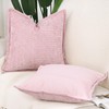 Madizz Set of 2 Chenille Velvet Cushion Covers with Flange