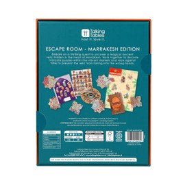 Talking Tables Marrakesh Edition Escape Room Game Video Intro, Heat Reacting Technology, Puzzles, Secret Santa, Games Night, Birthday, Dinner Party, Christmas Present, Ages 14+