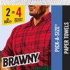 Brawny Paper Towels, 2 XL Rolls, Pick-a-Size, 2 = 4