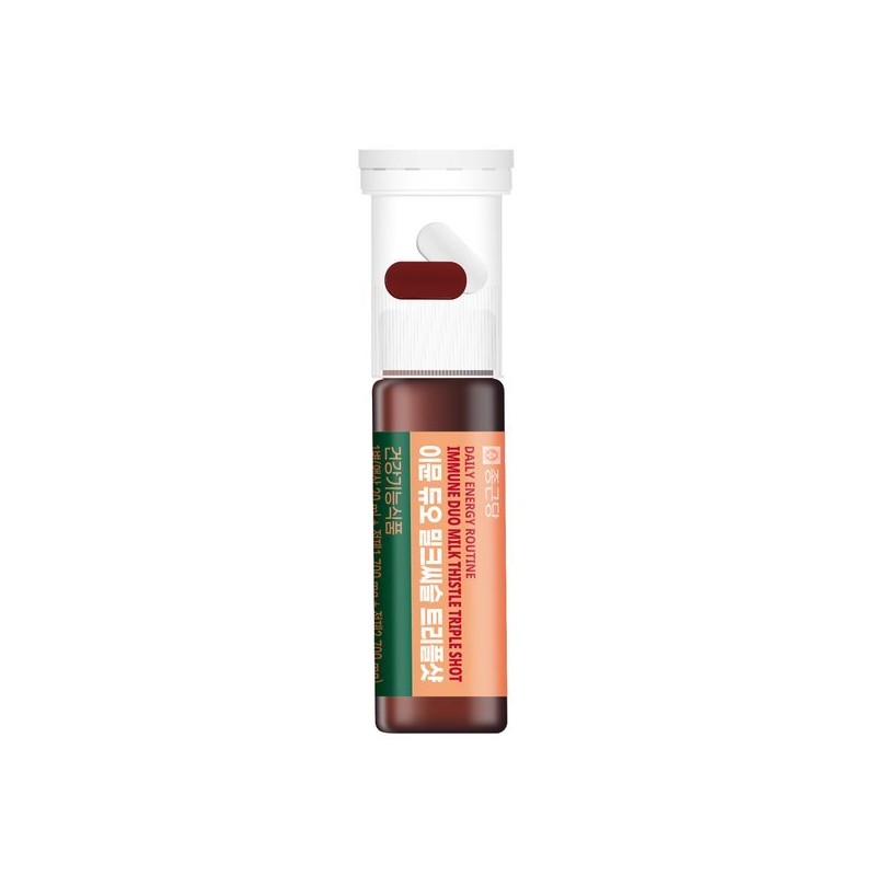 Jongkundang 이뮨듀오 밀크씨슬 트리플샷 (7병x1박스) Immune Duo Milk Thistle Triple