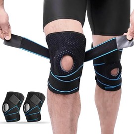 Rodilleras Ortopedica, Deportivas de Compresión Elástica Ajustable, 1 Par Rodilleras Gym para Dolor de Rodillas, Rodillera Soporte Menisco y Ligamentos, para Gym|Correr|Deporte, para Mujeres|Hombres