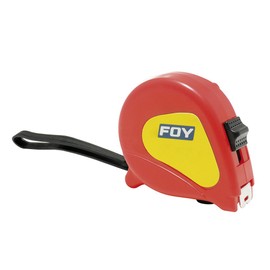 Foy 142126 Flexómetro con carcasa de plástico rojo 5 m x 34                                                                                           