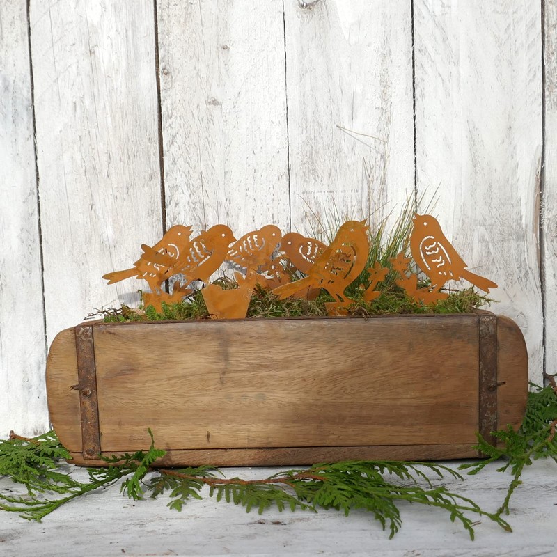 Storm's Gartenzaubereien Garden Stake Bird Set of 6 5 cm
