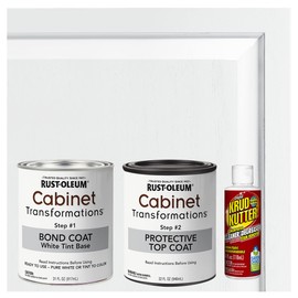 Rust-Oleum 374678 Cabinet Transformations Kit, Pure White 0.50 Gallon (Pack of 1)