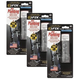 PC Products PC-Plumbing Epoxy Putty, 2 oz Stick, 3-Pack, Gray (25932)