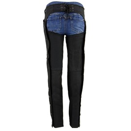 Milwaukee Leather Premium Textile Motorcycle Riding Chaps for Women Bikers - X-Large - X-Large