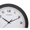 Champion 25cm Quartz wall clock with inset LCD display with