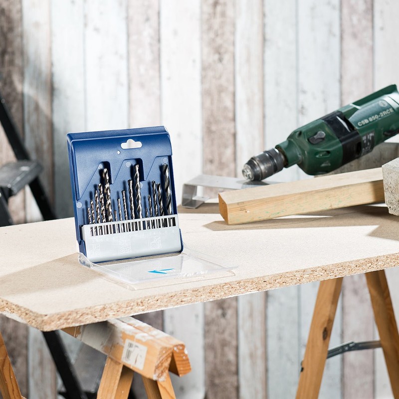 AGT Drill Bit Set 15 Pieces with HSS Metal Drill,