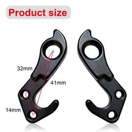 Yuiturt Bike Rear Derailleur Hanger - Cycling Tail Hook, 322175/318610, Aluminum Alloy Rear Wheel Mechanical Shift Hook, Gear Hanger Rear Derailleur Hanger Compatible with Trek Gary Fisher