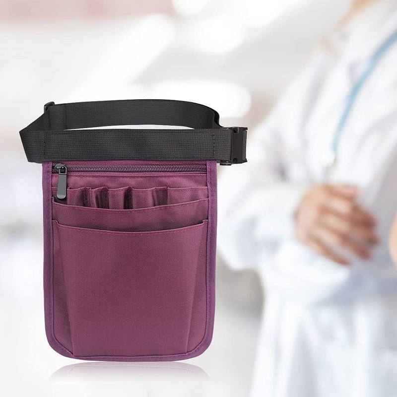 Harilla Nurse Bag and Adjustable Belt, Practical Multi-Pocket Fanny Pack
