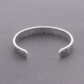 Sunflower Jewellery Sister Bracelet Gift Not sisters by blood but sisters by heart Jewelry Friendship Bracelet Best Friends Bangle Gift(I WILL ALWAYS BE HERE FOR YOU)