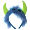 Blue & Green Furry Monster Headband